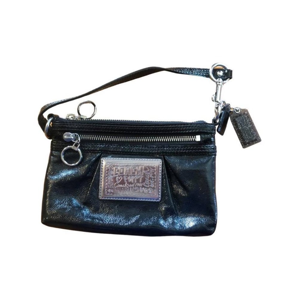 Vintage Black Patent Coach Mini Purse - New - Never Used.